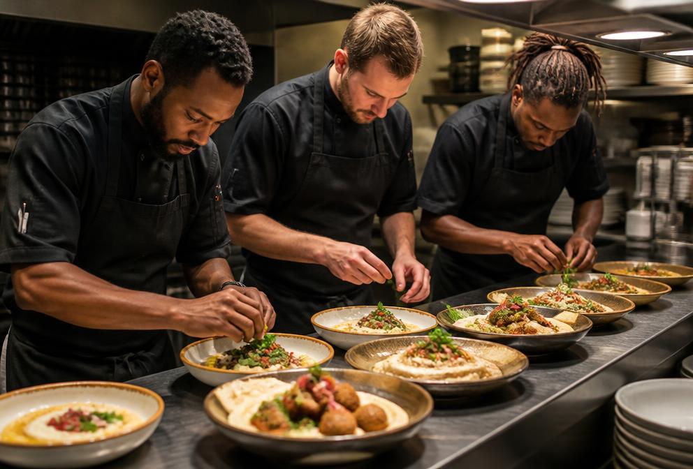 A real restaurant kitchen